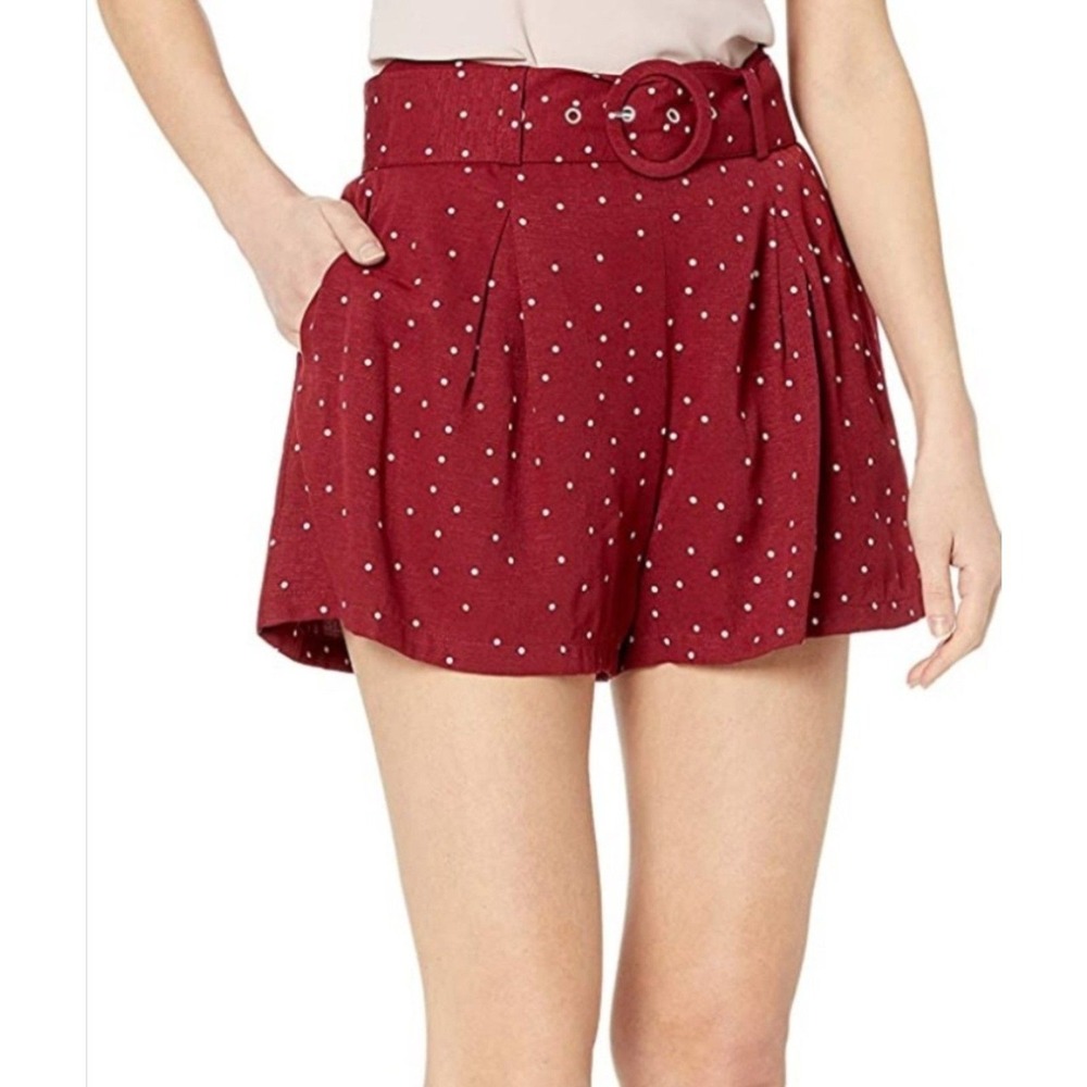 Moon River Pleated Belted Short Size S - Picture 1 of 10